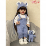 55 cm Reborn Dolls Full Silicone Baby Realisti&scaron;ka naujagimio mergaitė Bebe Reborn Silikoninis Tikras vandeniui atsparus žaislas vaikams Dovana
