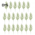 20 vnt. dirbtinių pu&scaron;ies &scaron;akelių, daugkartinio naudojimo netikrų žalių lapų, skirtų &bdquo;pasidaryk pats&ldquo; amatams, fotografijos reikmenims Namų kalėdinis papuo&scaron;imas žalia