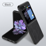 Visas objektyvo apsauginis dėklas, skirtas Samsung Galaxy Z Flip 5 avikailio odinis galinis dangtelis, skirtas Samsung Galaxy Z Flip 5 mink&scaron;tam avinėlio dėklui For Samsung Z Flip5 juoda
