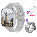 I&scaron;manusis laikrodis Women Ultra Series 9 NFC i&scaron;manusis laikrodis vyrų BT Call vandeniui atsparus belaidis įkrovimas 2,05 colio ekranas, skirtas laikrodžiui 9 Milan mesh steel sidabras