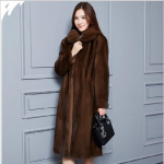 Europos ir Amerikos kailio imitacijos audinės kailis Moteri&scaron;kas paltas Atvartas Visas audinės kailis ilgas dirbtinis kailis XXXXXXL