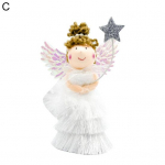 Kalėdinis kutas Sijonas Angel Girl Doll Pakabukas Kūrybingos kalėdinės pakabinamos dekoracijos C