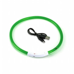 Led &scaron;unų antkaklis &Scaron;viečiantis USB kačių &scaron;unų antkaklis 3 režimų LED ap&scaron;vietimas &scaron;viečiančios praradimo prevencijos LED antkaklis &scaron;unims Naminių &scaron;unų priedai 35CM žalia