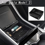 Automobilio centrinė porankio dėžutė, skirta Tesla Model 3 2017 2018 2019 2020 Saugojimo dėžė Sandėliavimas Tvarkymas Pir&scaron;tinių dėžutė Automobilių priedai neslystantys