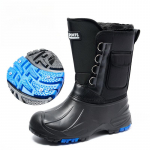 Žiemai atsparus vandeniui plius plieniniai nagų sniego batai kailiniai vyri&scaron;ki pastorinti žvejybos batai 42