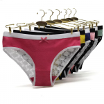 Seksualios nėriniuotos kelnaitės, moteri&scaron;kos medvilninės apatinės kelnaitės, permatomos kelnaitės, apatinės kelnaitės, apatinis trikotažas, apatinis trikotažas 6 vnt. M