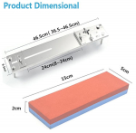 Nerūdijančio plieno kriauklės galandimo akmens laikiklis Reguliuojamo ilgio &scaron;lifavimo akmenų neslystančio pagrindo peilio galandimo &scaron;lifavimo akmens priedai XXL pilka