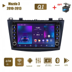 icreative 2 din Android automobilio radijo daugialypės terpės vaizdo grotuvas, skirtas Mazda 3 2010-2013 su mygtuko rankenėle Carplay WiFi BT 2+32GB