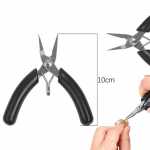 1 vnt./mai&scaron;elyje Daugiafunkcinės nerūdijančio plieno juvelyrinės replės DIY apyrankės, vėrinio, auskarų, žiedo gamybai 10cm 1pc/bag