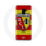 Coque Samsung Galaxy A5 2018 rcl lens original jaune et rouge
