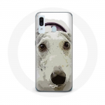 Coque pour samsung galaxy A40 L&eacute;vrier greyhound Race de chiens