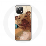 Dėklas, skirtas Xiaomi Mi 11 Lite amerikiečių pitbulterjerui Brown