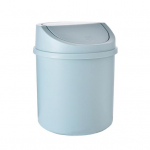 Mini &scaron;iuk&scaron;liadėžė, daugkartinio naudojimo, erdvę taupanti PP plastikinė cilindrinė mažytė &scaron;iuk&scaron;lių dėžė, skirta darbalaukiui mėlyna