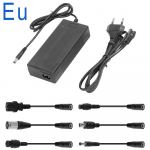 Ne&scaron;iojamas elektrinio paspirtuko akumuliatoriaus įkroviklis skirtas Xiaomi M365 Pro 1s 42V 2A EU US UK AU ki&scaron;tukas su 6 adapterio laidais, skirtas Ninebot ES1 ES2 ES4