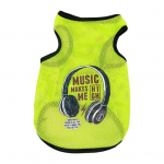 Pet Lest Animacinio ra&scaron;to nusidėvėjimui atsparus poliesteris Pet Itin plona rankovių liemenė su spaudiniu nuo saulės 2XL fluorescencinė žalia spalva