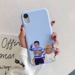 Hasbulla juokingas mielas berniukas Telefono dėklas iPhone 11 12 13 Mini Pro Xs Max 8 7 6 6S Plus X XR Solidus saldainių spalvos dėklas iphone 6 6s