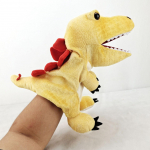 11 stiliaus dinozaurų rankų lėlės pliu&scaron;iniai žaislai darželio pasirodymui rankomis valdomos pir&scaron;tinės triceratopsas tiranas dilofozavras 25CM