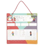 Montessori Magnetic Weekly Board 70 magnetinių vaizdų