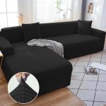 Vienspalviai elastingi sofos užvalkalai svetainei, tamprus užvalkalas fotelis sofos užvalkalas kampas L formos sekcinis sofos apsaugas 3seater190-230cm 1PC