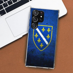 Bosnijos ir Hercegovinos vėliavos telefono dėklas Samsung Galaxy S24 S23 S22 Ultra S21 S20 Fe S10 Plus S10E S9 S8 + korpusas Coque Samsung S24 Ultra