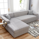 &bdquo;Spandex&ldquo; kampiniai sofos užvalkalai svetainei Elastingi &bdquo;Spandex&ldquo; sofos užvalkalai, tamprūs užvalkalai &bdquo;L&ldquo; formos sofa Reikia pirkti 2 vnt. Part BB 145-185cm