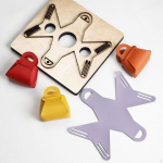 Wooden Leather Cutting Die Punch Tool Hand Handmade Simple to Use Cut Model Portable