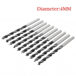 Grąžtas Medžiui Sodui 4mm Skersmens 75mm Anglinis Plienas