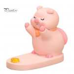 Animacinio filmo gyvūno mobiliojo telefono laikiklis kiaulė &scaron;uo zuikis panda dervos statulėlė statula skulptūra mobiliojo telefono plan&scaron;etinio kompiuterio stovas darbalaukio puo&scaron;mena C