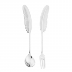 Prabangus &scaron;akučių ir &scaron;auk&scaron;tų rinkinys 304 nerūdijančio plieno kavos &scaron;auk&scaron;tas arbūzas ledų &scaron;auk&scaron;tas arbatinis &scaron;auk&scaron;telis desertinis &scaron;auk&scaron;tas &scaron;akučių rinkinys sidabras