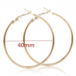 40mm 60mm 70mm 80mm Exaggerate Big Smooth Circle Hoop auskarai Brincos Simple Party Apvalios kilpos auskarai moterims Papuo&scaron;alai 40mm