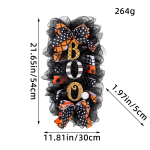 Helovino girlianda pakabinama ant durų, Helovino baisi moliūgų girlianda, namo kiemo dekoracija, pakabukas L3-4 Wreath (50 * 20cm) 157g