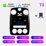 Automobilio radijas Android Auto Carplay, skirtas Chrysler PT Cruiser 2000-2010 Multimedijos grotuvo galvos blokas Stereo GPS navigacija BT WIFI 2+32GB 1+16GB
