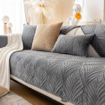 Nordic vienspalvis sofos užvalkalas, skirtas svetainei, neslystantis storas pliu&scaron;inis sofos pagalvėlės kilimėlis, kombinuotas sofos rank&scaron;luosčių apsaugos namų dekoras