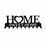 Sweet Home Black Metal Balkonas Sieniniai Drabužių Kabykla Raktų Laikiklis Virtuvė Organizatorius Vonios Kambariai Kabliukai Pakabos Sandėliavimas juoda