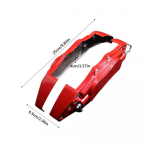 2vnt/komplektas stabdžių apkabos dangtelis aliuminio lydinio stabdžių apkabos apsauga automobilio dekoro priedai diskiniams stabdžiams S raudona