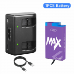 PALO Gopro Max Camera gopro Max įkraunama baterija + LCD įkroviklis skirtas Gopro Max 360 veiksmo fotoaparatui Baterijos Priedai gopro 1 charger+1battery