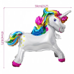 Rainbow Unicorn Birthday Supplies Set Unicorn Balloons Cups Plates Napkin Birthday party decorations Kid girl 1 2 3 4 5 year old