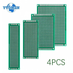 4 vnt / partijos PCB plok&scaron;tės prototipinė plok&scaron;tė žalia dvipusė PCB &bdquo;pasidaryk pats&ldquo; elektroninis rinkinys 2x8 cm 3x7 cm 4x6 cm 5x7 cm schemų plok&scaron;tės