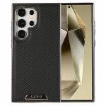 Prabangus anglies pluo&scaron;to magnetinis telefono dėklas, skirtas Magsafe Samsung Galaxy S24 S22 Ultra S23 Plus S24Ultra S23Ultra Macsafe galinis dangtelis For Galaxy S22 Ultra juoda