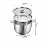 Nerūdijančio plieno sriubos aliejaus filtro puodas su dangčiu, kiaulinių taukų bakas, aliejaus likučių sietelis, virtuvės maisto gaminimo prieskonių dubenėliai, maisto indas