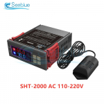 STC-3028 SHT2000 Temperatūros drėgmės reguliatorius Namų &scaron;aldytuvas Termostatas Humidistatas Termometras Higrometras DC 12V 24V AC 110-220V