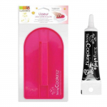 Lisseur p&acirc;te &agrave; sucre + Stylo de gla&ccedil;age noir