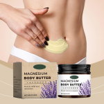 Magnio levandų kūno sviestas Magnio kūno balzamas levandų kūno priežiūros kremas raminamasis kremas, padedantis miegoti One Size
