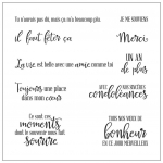 Prancūzų abėcėlė PASIDARYK PATS silikoninis skaidrus antspaudas, lipnus, skirtas i&scaron;karpų albumui, įspaudimui, albumo dekoravimui