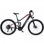 RANDRIDE YS90 1000W 48V 13.6AH elektrinis dviratis hidraulinis pertrauka Mountain Ebike pilnas pakaba suaugusiems skirtas dviratis YS90 black