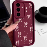 Madingas kaspinėlio ra&scaron;to mink&scaron;tas matinis dėklas Samsung S25 Ultra S24 FE S23 Plus A16 A56 A36 A55 A26 A06 A15 A35 atsparus smūgiams TPU objektyvo apsaugos telefono dėklas Samsung A56 5G