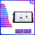 Ossuret 2 Din Android automobilio radijas BMW E46 M3 1999 -2006, Carplay Andriod Auto Multimedia Stereo Bluetooth 9 colių i&scaron;manusis ekranas SWC RDS OBD2 SWC S6 8Core 6G 64G