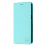 Prabangus Apsaugos nuo vagystės Piniginės Atlenkiamas Telefono Dėklas Redmi 12 Note 12 Pro Plus 12S Turbo 5G Odiniai Dėklai Magnetinis Vientisos spalvos Coque for Redmi 12 4G žalia