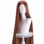 100cm Ilgas Tiesus Cosplay Perukas Su Centrine Sklaida Centrinis Skilimas Blondinė Rožinė Raudona Violetinė Kar&scaron;čiui Atsparus Sintetinių Plaukų Perukas One Size