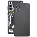 Samsung Galaxy A32 4G akumuliatoriaus galinis dangtelis su fotoaparato objektyvo dangteliu (Juoda) juoda